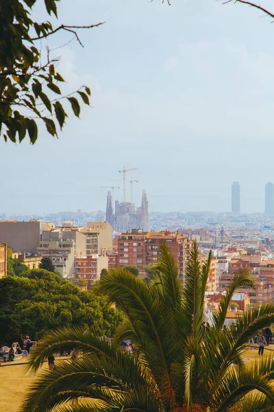 Spanya Daki Barselona Şehrinin Havadan Görünüşü — Stok fotoğraf
