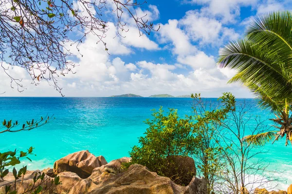 Astonishing View Paradise Coastline Island Other Islands Horizon Mauritius Island — Stock Photo, Image