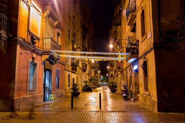 Mooie Smalle Oude Straatjes Van Barcelona Oude Stadsgedeelte Verbazingwekkende Architectuur — Stockfoto