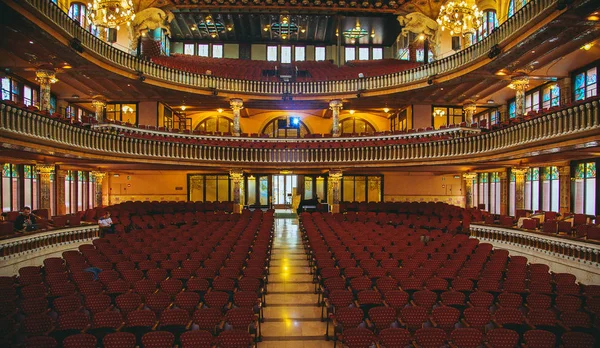 Palau Musica Opera Şubat 1908 Yılında Açıldı Spanya Ünlü Konser — Stok fotoğraf