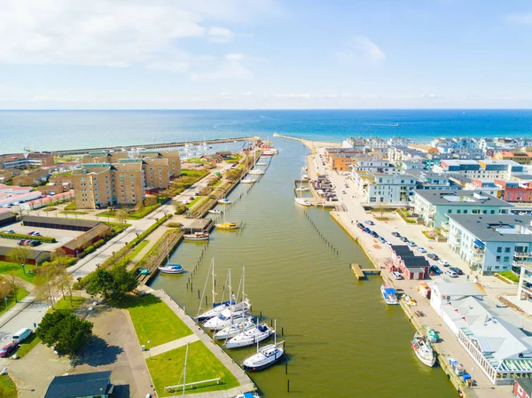 Canal entrance into the North sea — Stock Photo, Image