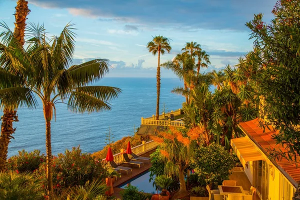 Terraza junto al océano Atlántico en la isla de Tenerife — Foto de Stock