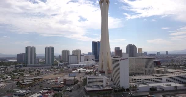 Vista Aérea Hotel Stratosphere Julho 2013 Las Vegas Nevada Bela — Vídeo de Stock