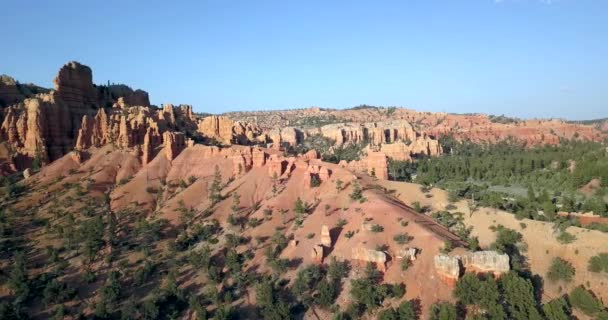 Pineta Aerea Montagna Red Canyon Vicino Bryce Canyon Red Canyon — Video Stock