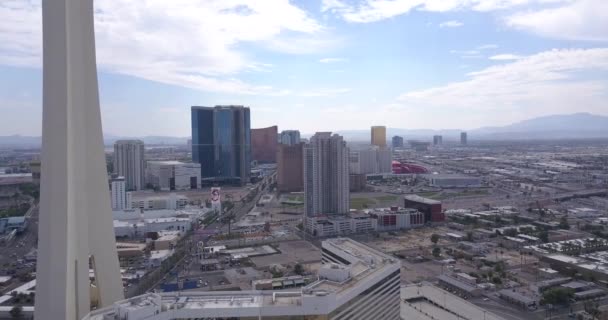 Vista Aérea Hotel Stratosphere Julho 2013 Las Vegas Nevada Bela — Vídeo de Stock