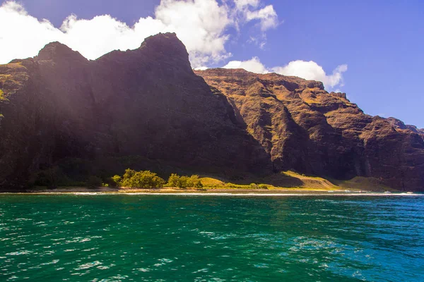 Bella Vista Sulle Spettacolari Scogliere Della Costa Pali Sull Isola — Foto Stock