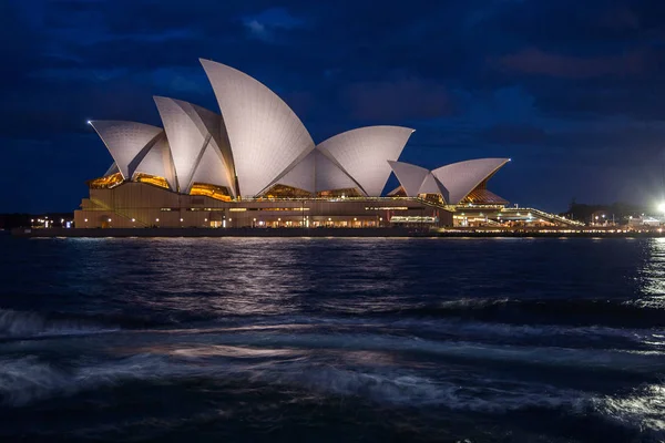 Beautiful Night View Sydney Opera House Night Sydney Australia August — Stock Photo, Image
