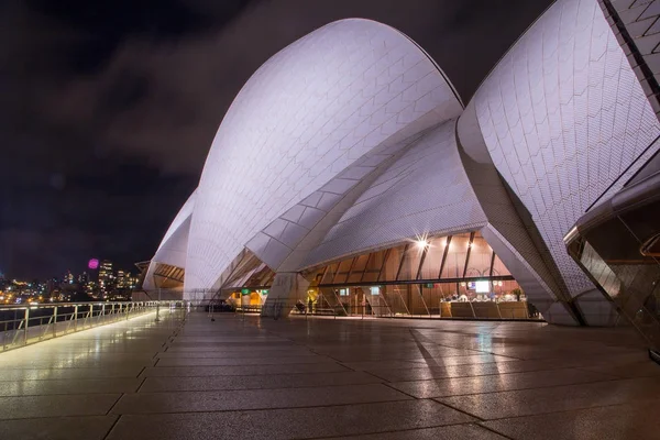 Bela Vista Noturna Ópera Sydney Noite Sydney Austrália Agosto 2017 — Fotografia de Stock