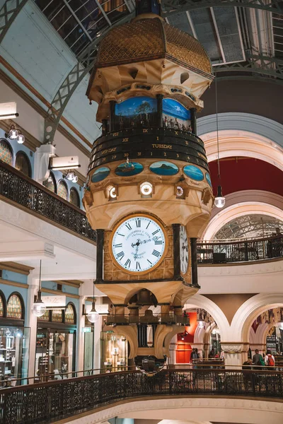 Sydney Australia Agosto 2017 Torre Del Reloj Oro Centro Comercial — Foto de Stock