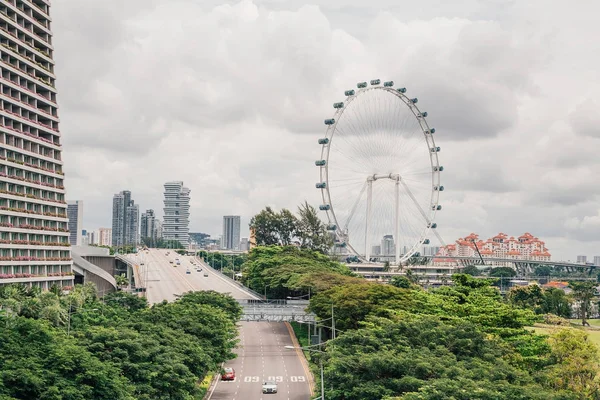 Singapore Mai 2017 Marina Bay Sandet Hotelblick Von Der Gartenbucht — Stockfoto