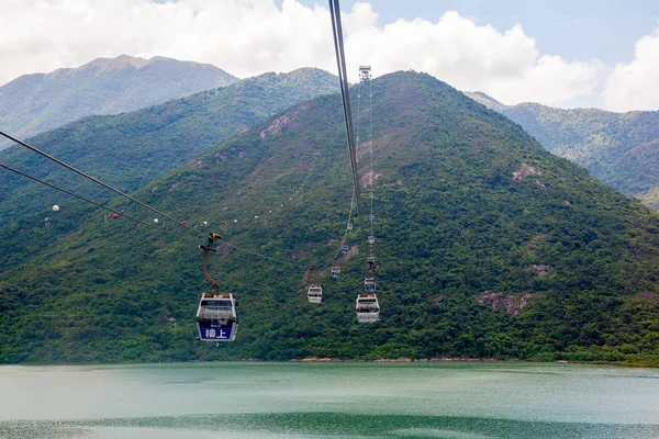 Hong Kong Sierpnia 2017 Ngong Ping 360 Projekt Turystyki Wyspie — Zdjęcie stockowe