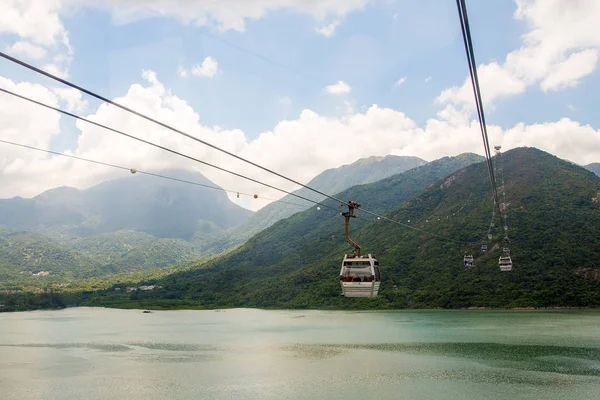 Hong Kong Sierpnia 2017 Ngong Ping 360 Projekt Turystyki Wyspie — Zdjęcie stockowe