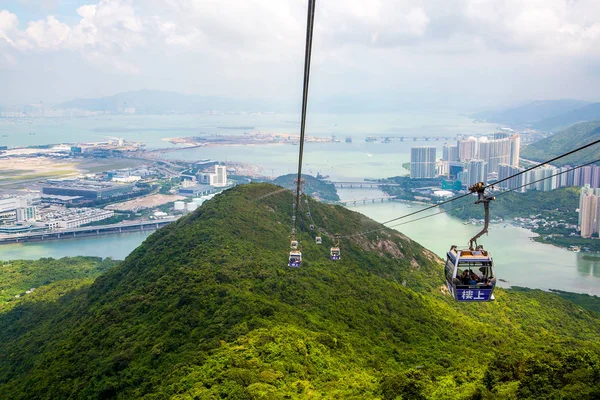 Hong Kong Sierpnia 2017 Ngong Ping 360 Projekt Turystyki Wyspie — Zdjęcie stockowe