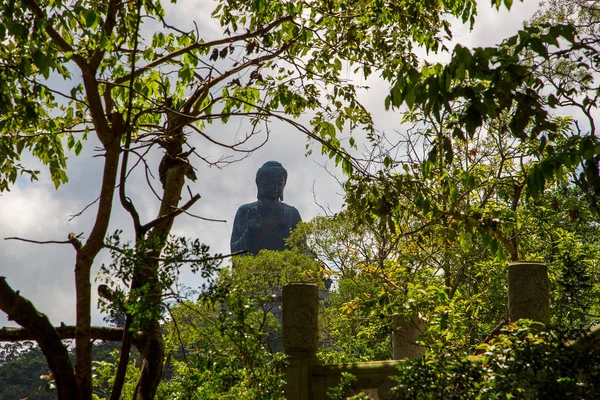 Tian Tan Buddha Big Buddha World Tallest Outdoor Seated Bronze — Stock Photo, Image