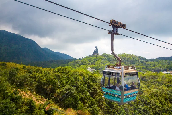 Hong Kong Sierpnia 2017 Ngong Ping 360 Projekt Turystyki Wyspie — Zdjęcie stockowe