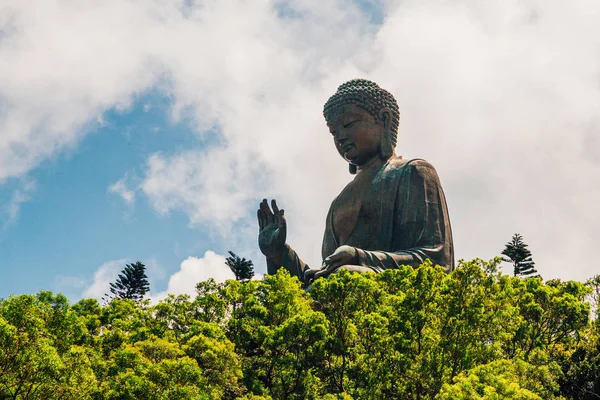 Tian Tan Βούδα Μεγάλος Βούδας Του Κόσμου Ψηλότερο Εξωτερική Καθήμενων — Φωτογραφία Αρχείου
