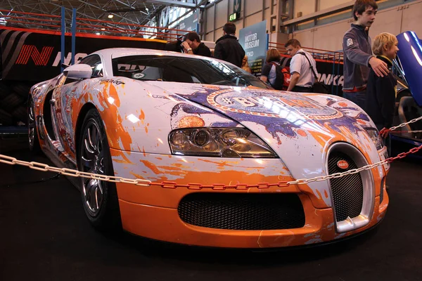 Birmingham Outubro 2012 Carro Bugatti Veyron Exposição Carros Top Gear — Fotografia de Stock