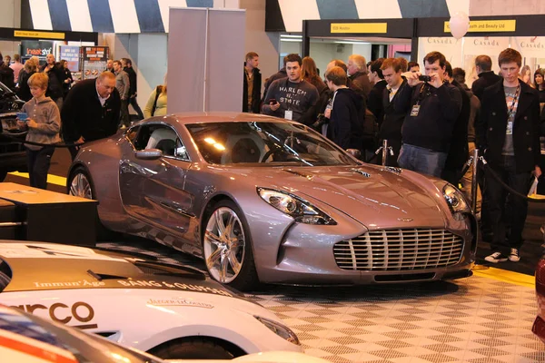 Birmingham Reino Unido Outubro 2012 Supercarro Aston Martin Exibição Exposição — Fotografia de Stock