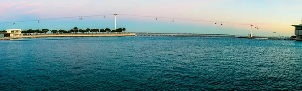 Lisbonne Portugal Août Telecabine Lisboa Parque Das Nacoes Parc Des — Photo