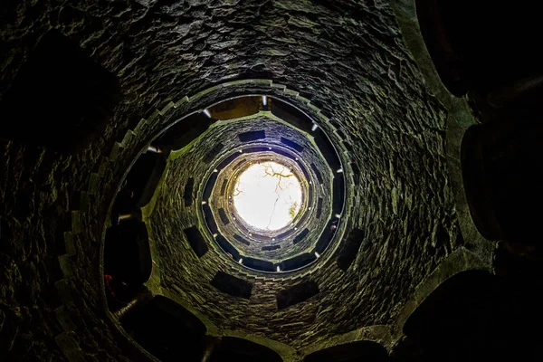 Faimoasa Iniţiere Quinta Regaleira Sintra Portugalia — Fotografie, imagine de stoc