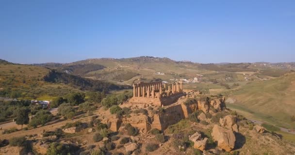 Selinunte Sicilia Italia Veduta Aerea Sull Antica Città Greca Sulla — Video Stock