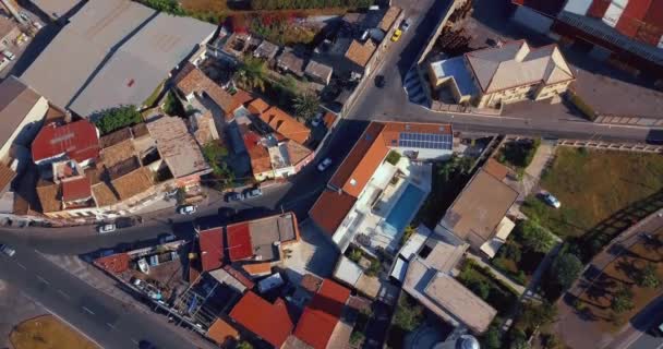 Bela Vista Aérea Cidade Catania Perto Catedral Principal Vulcão Etna — Vídeo de Stock