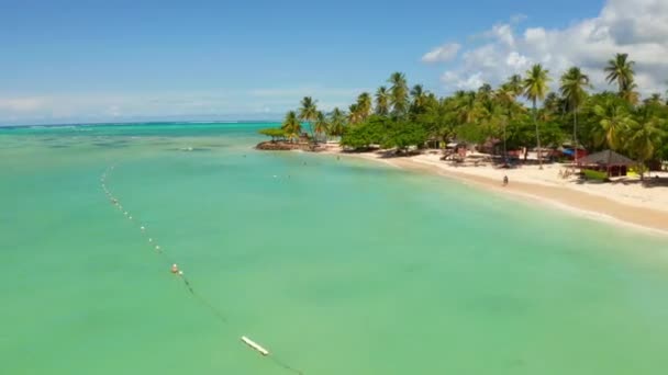 Vista Aérea Del Punto Paloma Tobago Trinidad Tobago Mar Caribe — Vídeo de stock