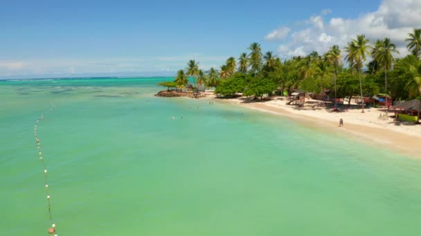 Vista Aérea Pigeon Point Tobago Trinidad Tobago Mar Caribe Índias — Vídeo de Stock