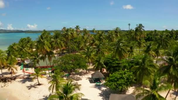 Вид Воздуха Пиджон Пойнт Тобаго Тринидад Тобаго Карибское Море Вест — стоковое видео