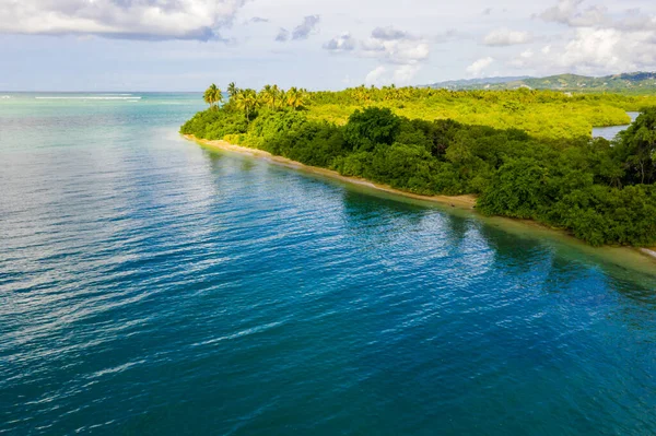 Flygfoto Vacker Paradis Maldiverna Tropisk Strand Sommar Och Resa Semester — Stockfoto