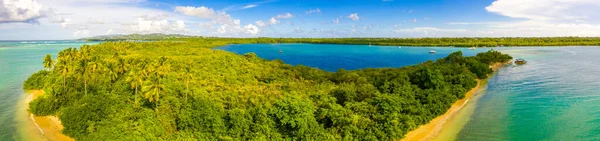 Letecké Fotografie Krásných Rajské Maledivy Tropické Pláže Ostrově Koncept Dovolené — Stock fotografie