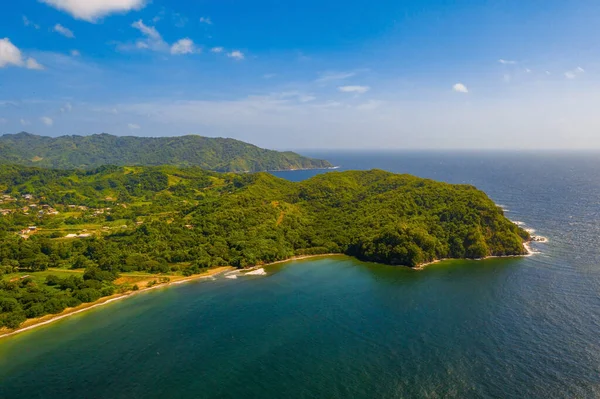 Aeria Lview Tobago Szigetről Fentről Kék Karib Tenger Hatalmas Hullámok — Stock Fotó