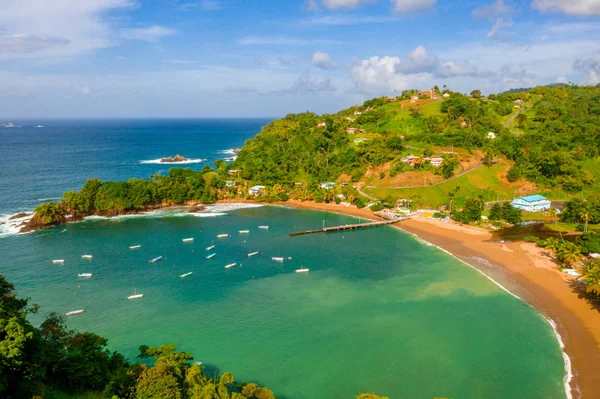 Vista aérea de los cayos de Tobago en San Vicente y las Granadinas - Ca — Foto de Stock