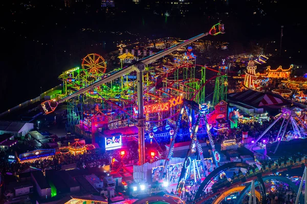 London December 2019 London Wonderland Night View People Walking Hyde — Stock Photo, Image