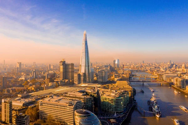 Εκπληκτική Θέα Στο Λονδίνο Από Ψηλά Επαρχια Λονδίνο Tower Bridge — Φωτογραφία Αρχείου