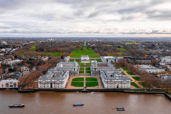 Panoramisch Uitzicht Vanuit Lucht Het National Maritime Museum Greenwich Engeland — Stockfoto