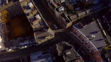 Londra'nın havadan panoramik şehir manzarası ve Thames Nehri manzarası, İngiltere, Birleşik Krallık