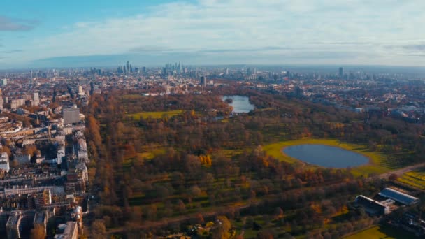 Luftaufnahme Von London Und Der Themse England Vereinigtes Königreich — Stockvideo