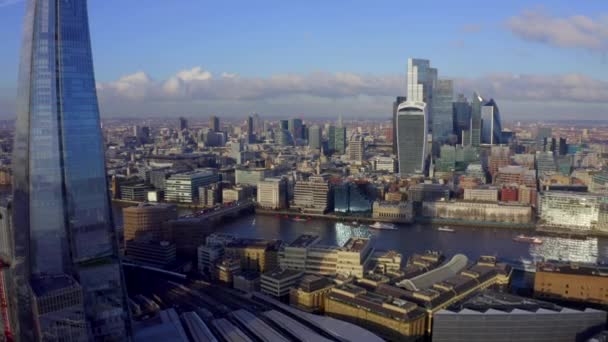 Splendida Vista Panoramica Sul Quartiere Della Città Londra Con Tower — Video Stock