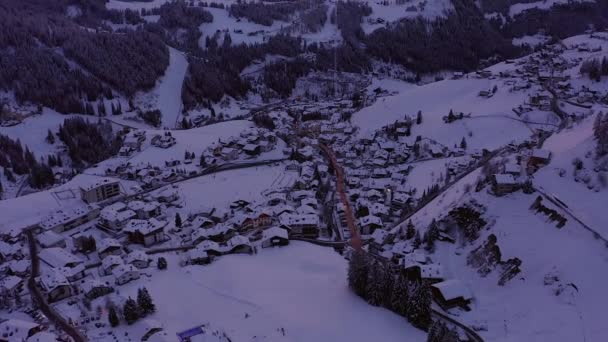 Wunderschöner Sonnenuntergang Über Den Alpen Italien Mächtige Dolomitenberge Der Nähe — Stockvideo