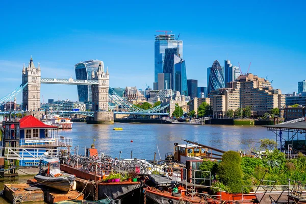 Magisch Uitzicht Tower Bridge Beroemde Bezienswaardigheden Van Londen Aan Theems — Stockfoto