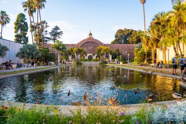 10 Temmuz 2019. San Diego mu? San Diego 'nun Balboa Parkı, San Diego California Alacakaranlık' ta. San Diego 'da güzel gün batımı.