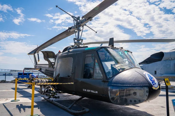 San Diego California Mei 2019 Helikopters Het Vliegdek Van Uss — Stockfoto