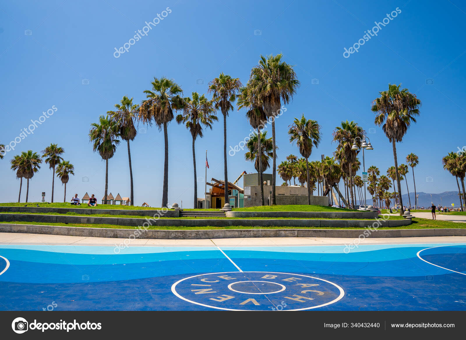 Beautiful Sport Facility Venice Beach Basketball Fields World Famous