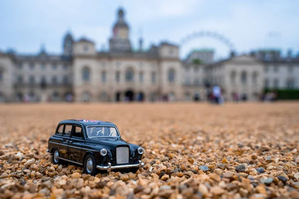 July 2019 London Beautiful London Traffic Traditional Black Cab Driving — Stock Photo, Image