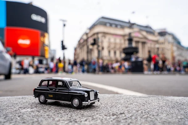 July 2019 London Beautiful London Traffic Traditional Black Cab Driving — Stock Photo, Image