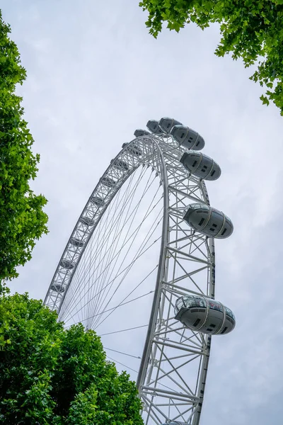 London Storbritannien Maj 2019 Närbild London Eye Thames Floden London — Stockfoto