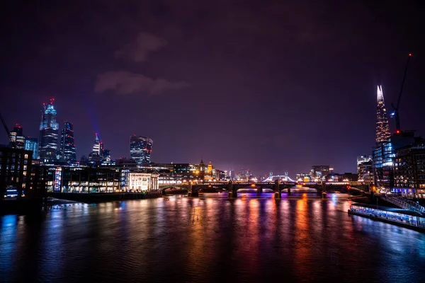 Vista Panorámica Del Horizonte Ciudad Londres — Foto de Stock