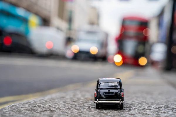 2019 Július London Egyesült Királyság Gyönyörű Londoni Forgalom Hagyományos Fekete — Stock Fotó