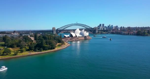 Imágenes Ciudad Sydney Australia Con Opera Sydney Harbour Bridge Sydney — Vídeos de Stock